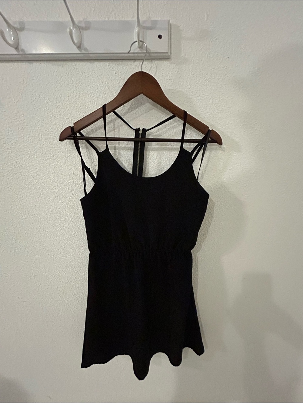 one clothing Black Double-Strap Camisole Top